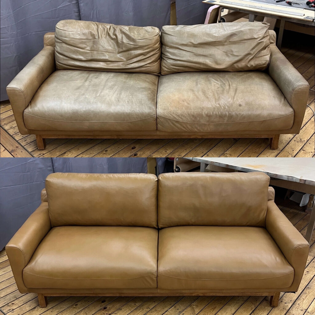 Leather couch repair charlotte